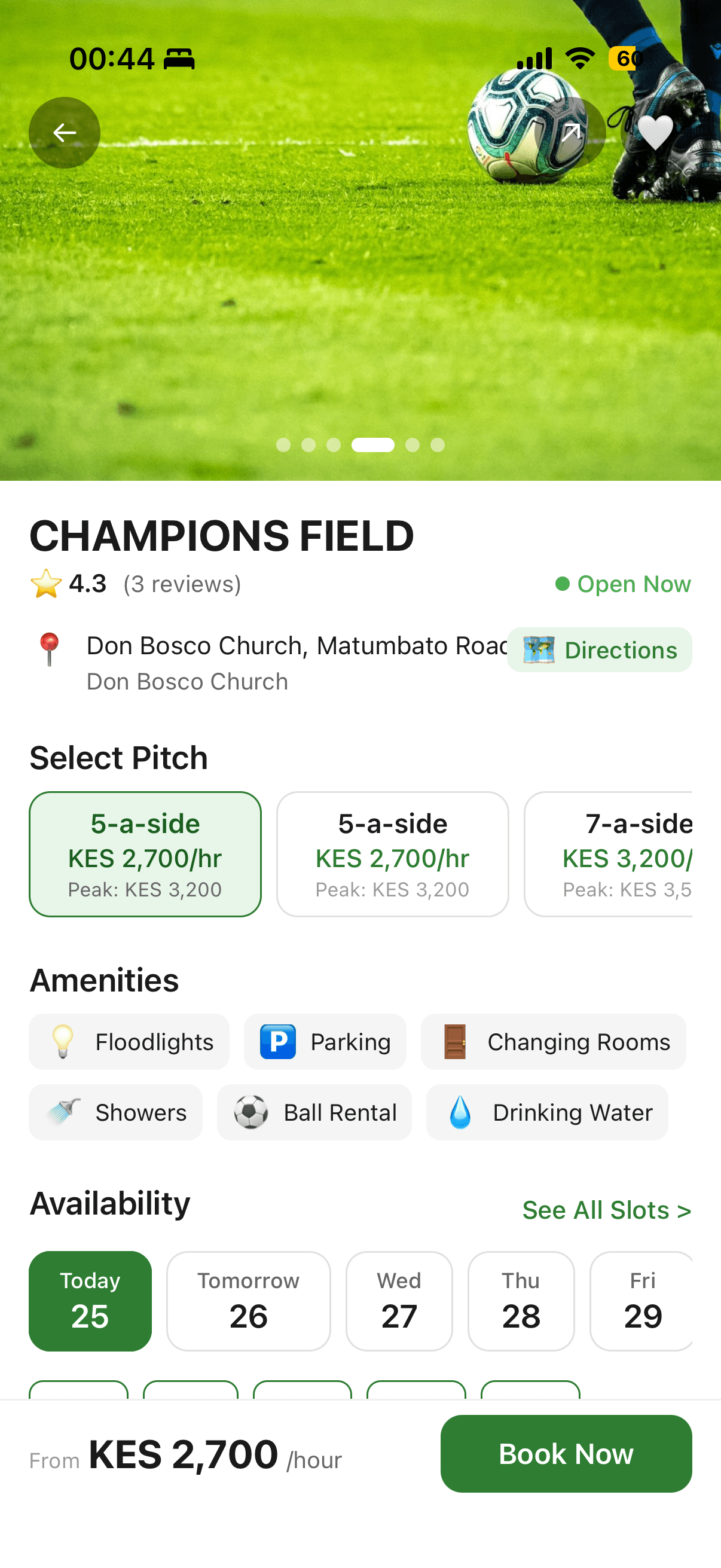 Turf detail page