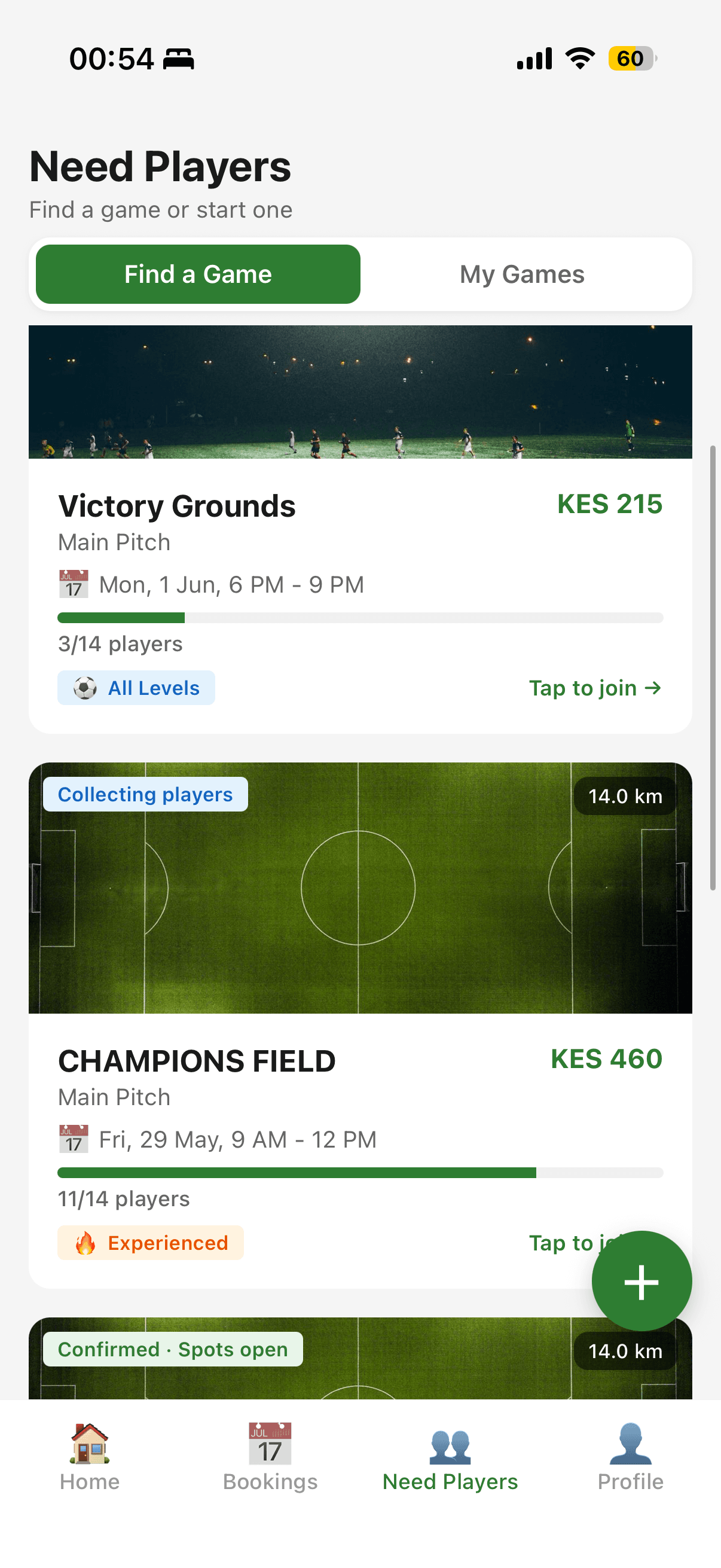 TurfBook need players screen