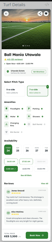 TurfBook Turf Detail